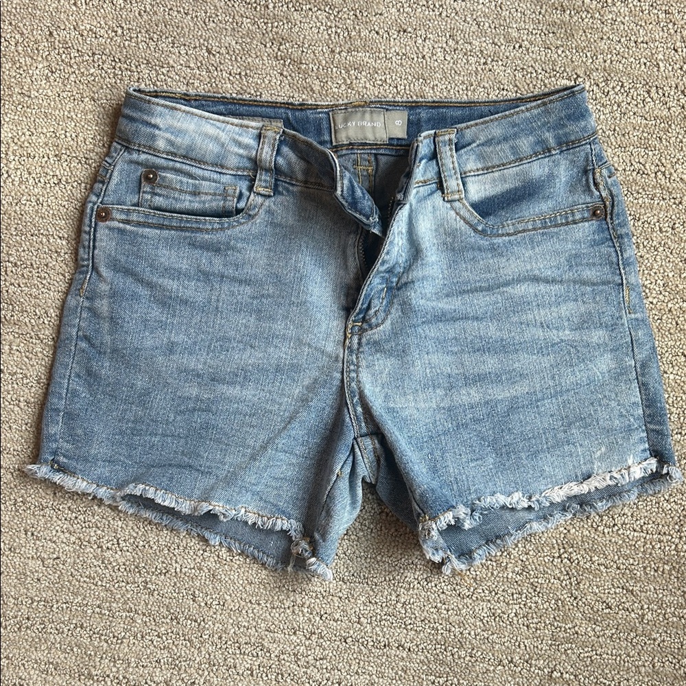 Girls Lucky Brand Light Blue Jean Shorts